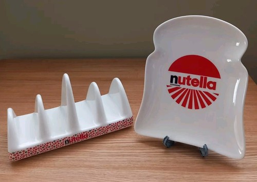 Nutella plate toast rack set - plate,