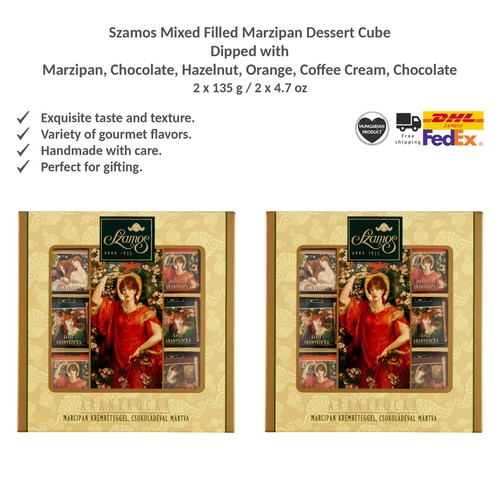 Szamos marzipan cubes - szamos,