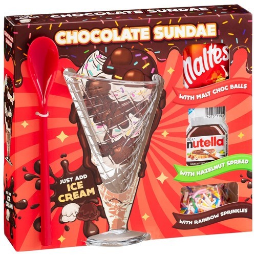 Chocolate sundae with stylish - sundae,