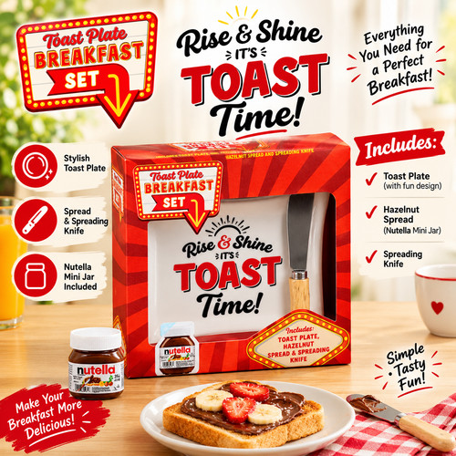 Breakfast gift set toast - breakfast,